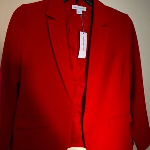 Liz Claiborne Women's Red Blazer Size 10 Petite